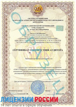 Образец сертификата соответствия аудитора Кизел Сертификат ISO 13485